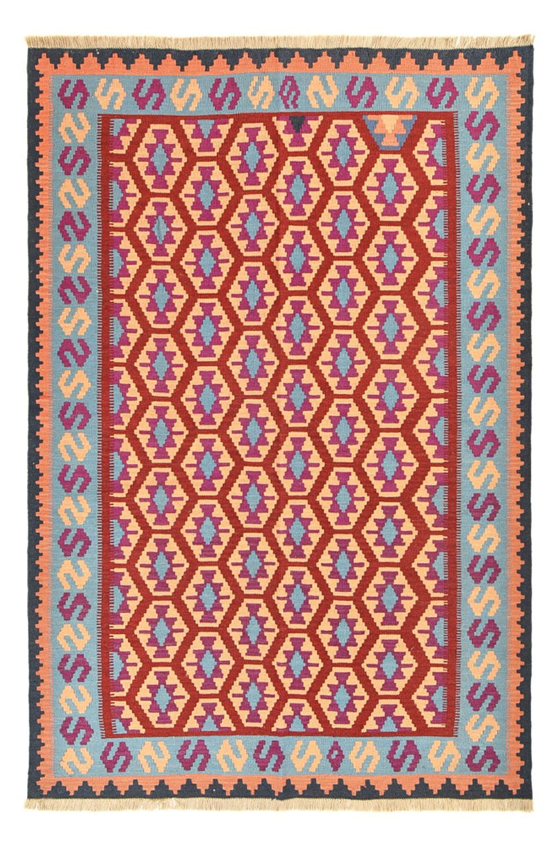 Kelim-tæppe - orientalsk - 244 x 166 cm - flerfarvet