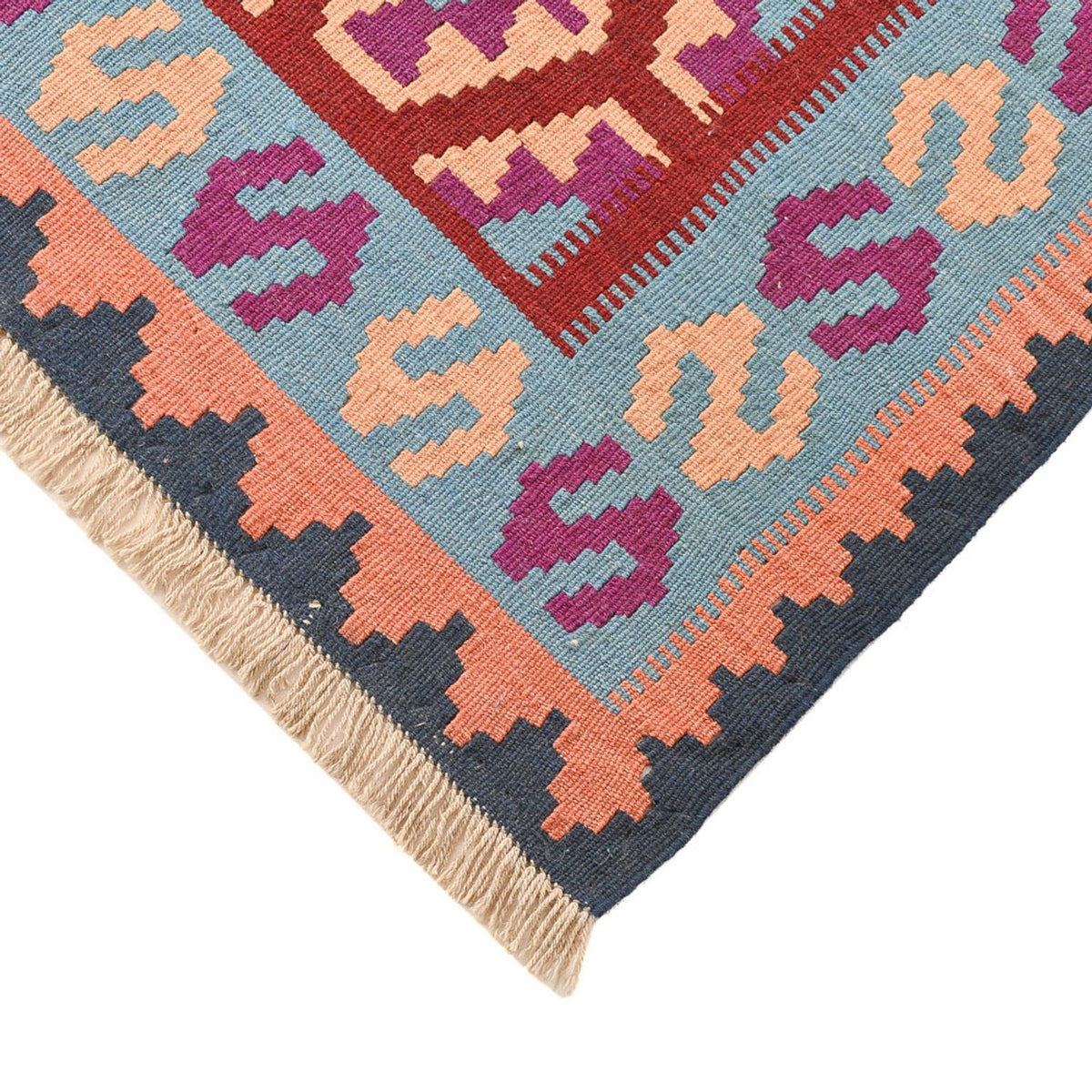 Kelim-tæppe - orientalsk - 244 x 166 cm - flerfarvet