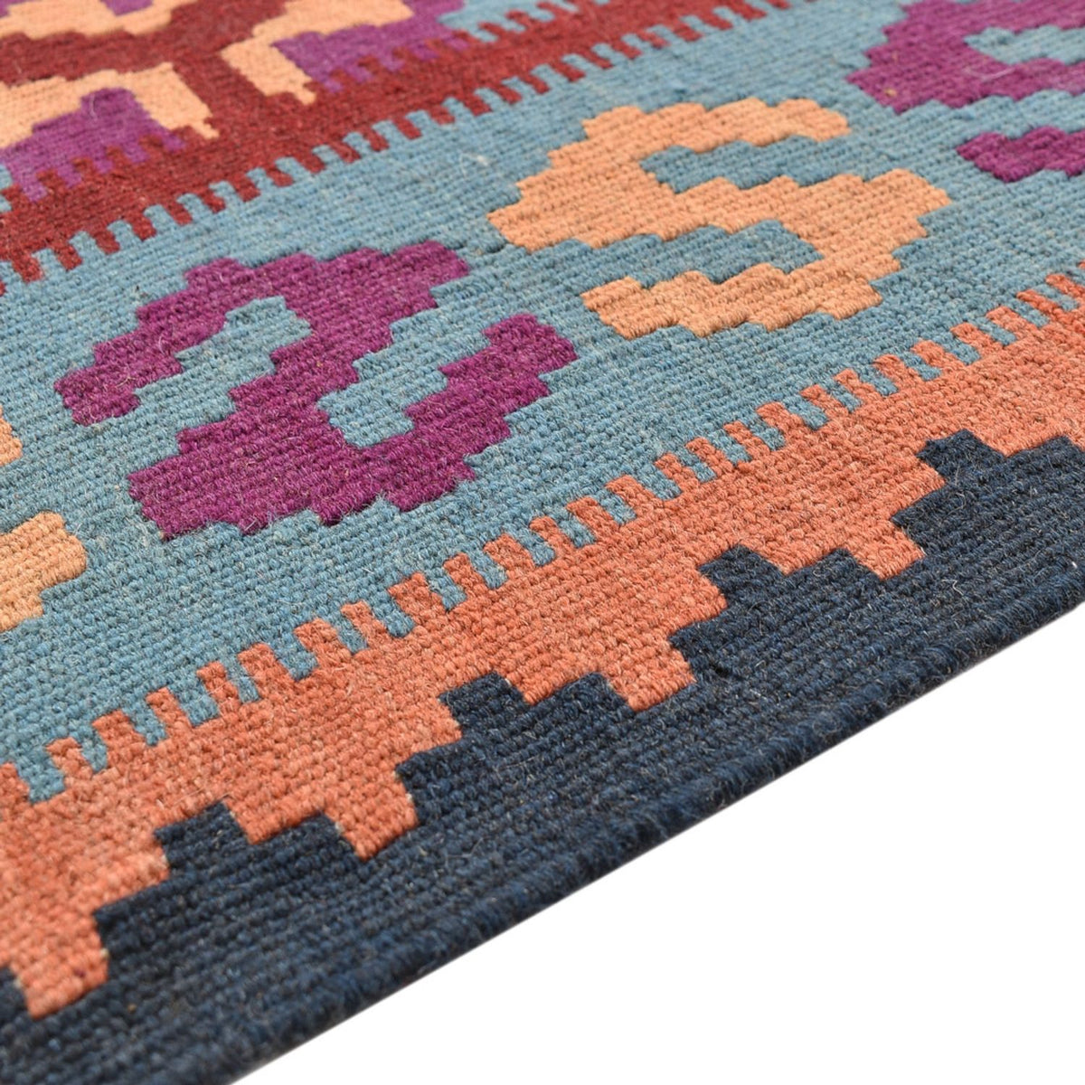 Kelim-tæppe - orientalsk - 244 x 166 cm - flerfarvet