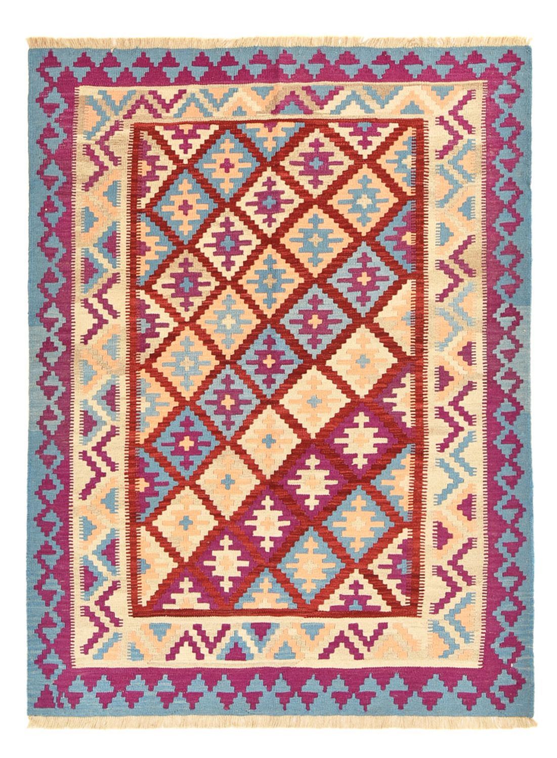 Kelim-tæppe - orientalsk - 231 x 172 cm - flerfarvet