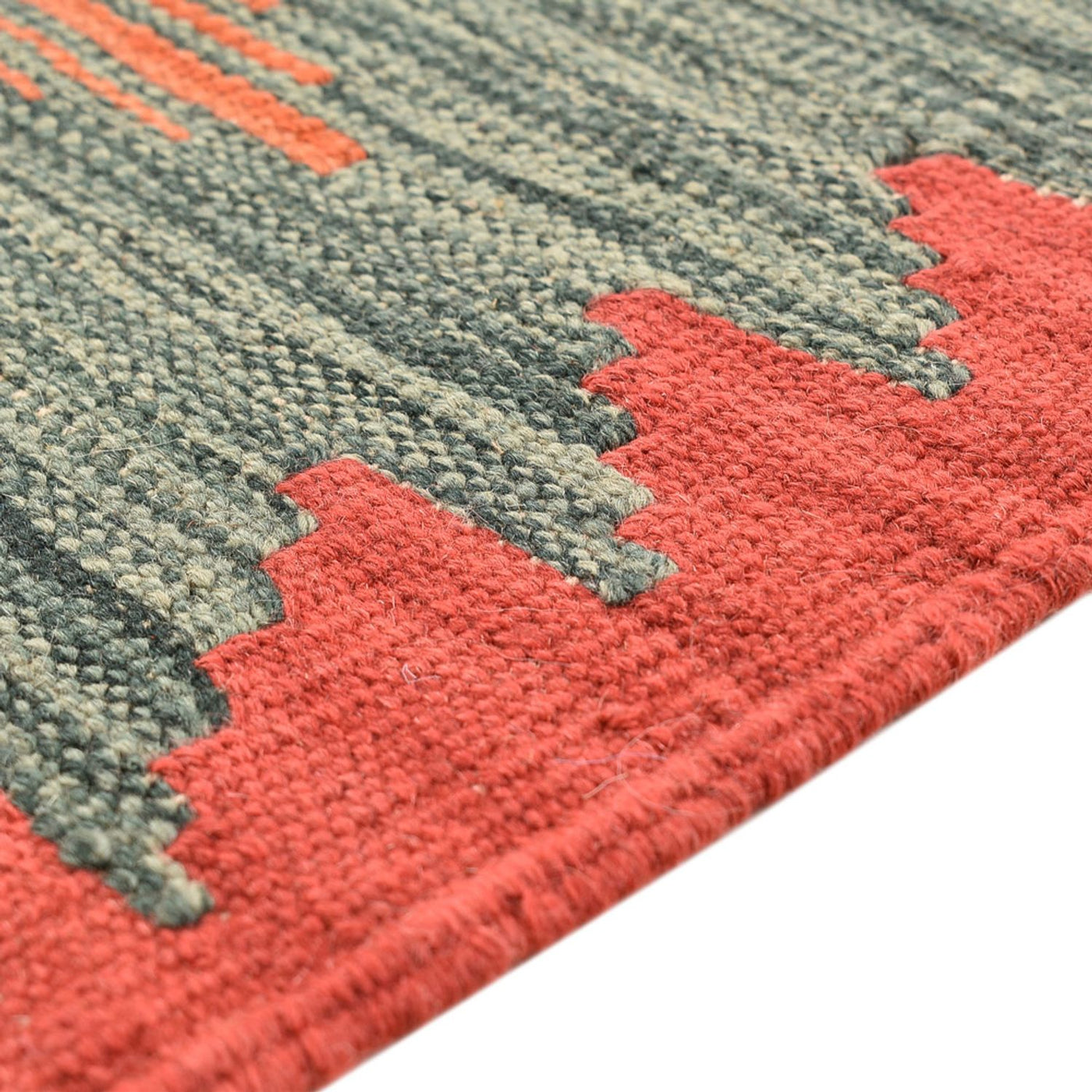 Moderne kilim Tæppe 141x101cm - Uldtæppe