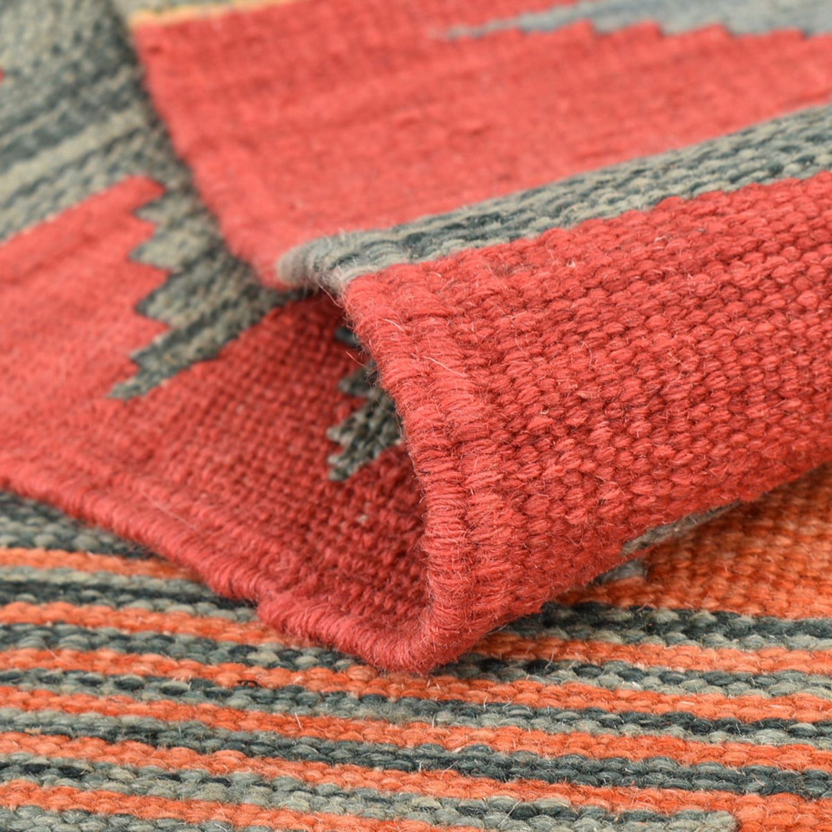 Kelim-tæppe - Trendy - 141 x 101 cm - flerfarvet