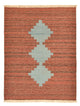 Moderne kilim Tæppe 148x115cm - Uldtæppe