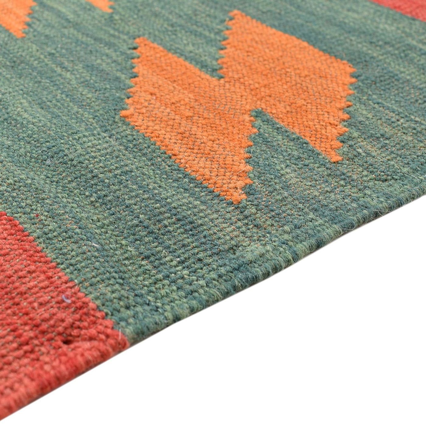 Moderne kilim Tæppe 212x146cm - Uldtæppe