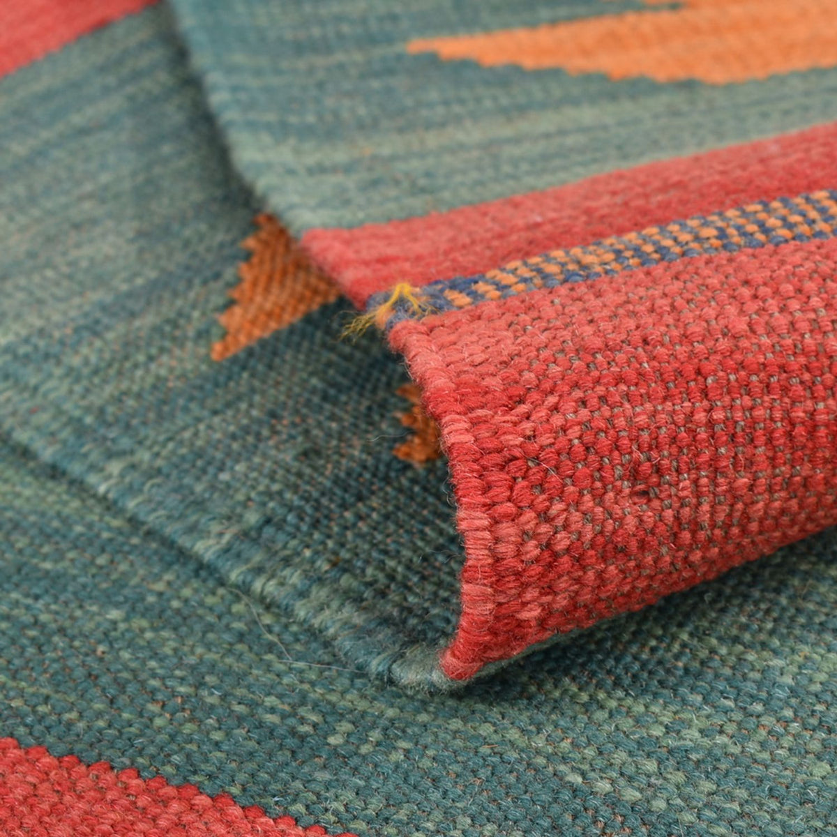 Kelim-tæppe - Trendy - 212 x 146 cm - flerfarvet