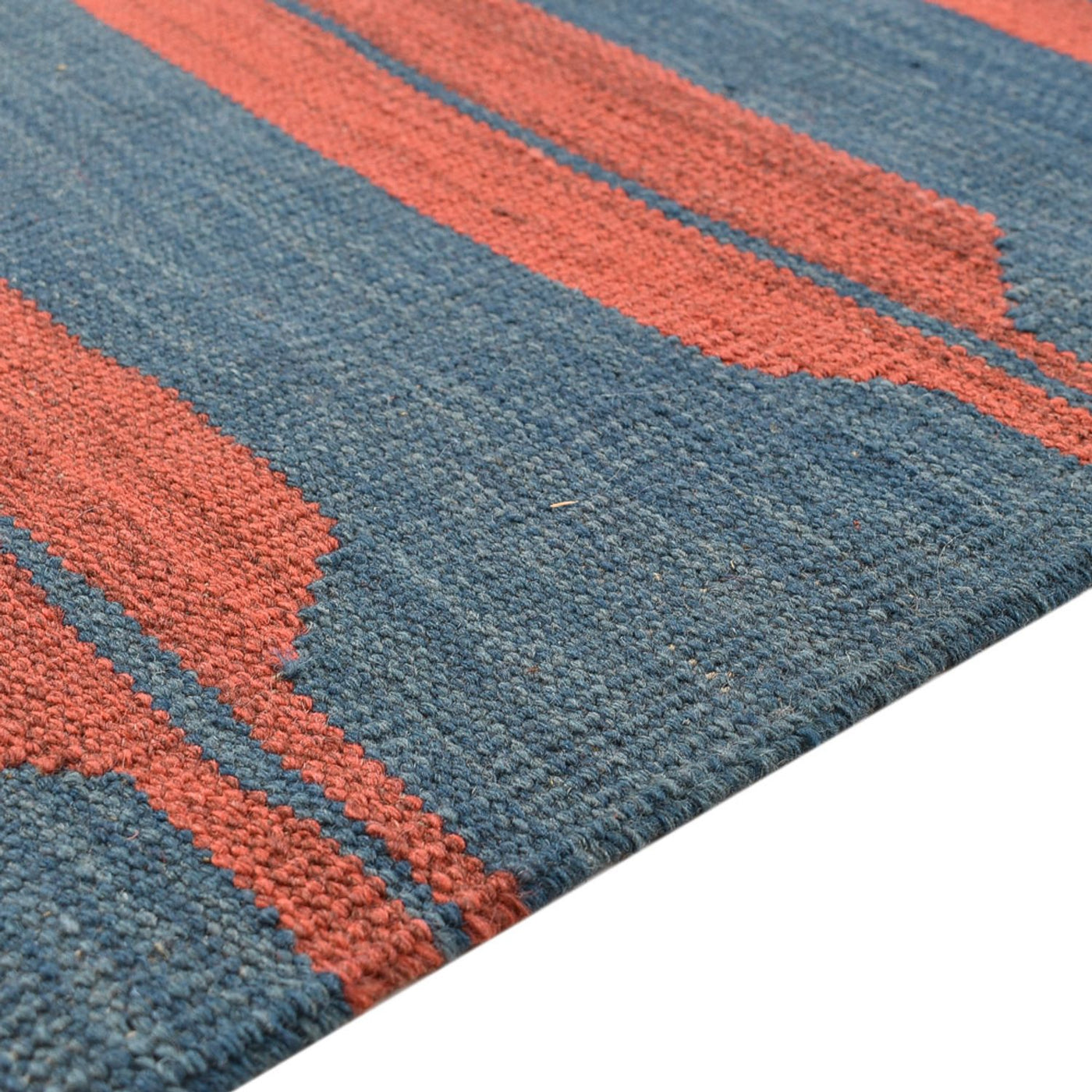 Moderne kilim Tæppe 204x159cm - Uldtæppe