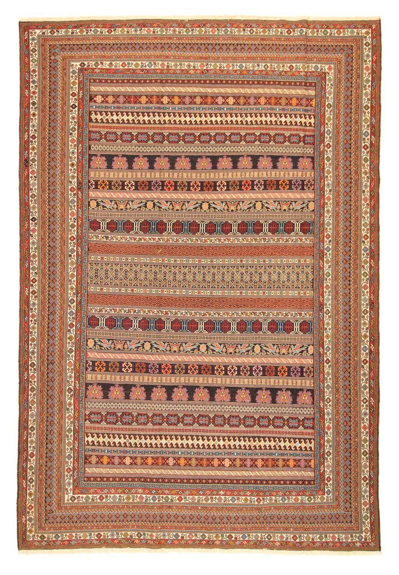 Persisk tæppe - Nomadisk - 296 x 202 cm - flerfarvet