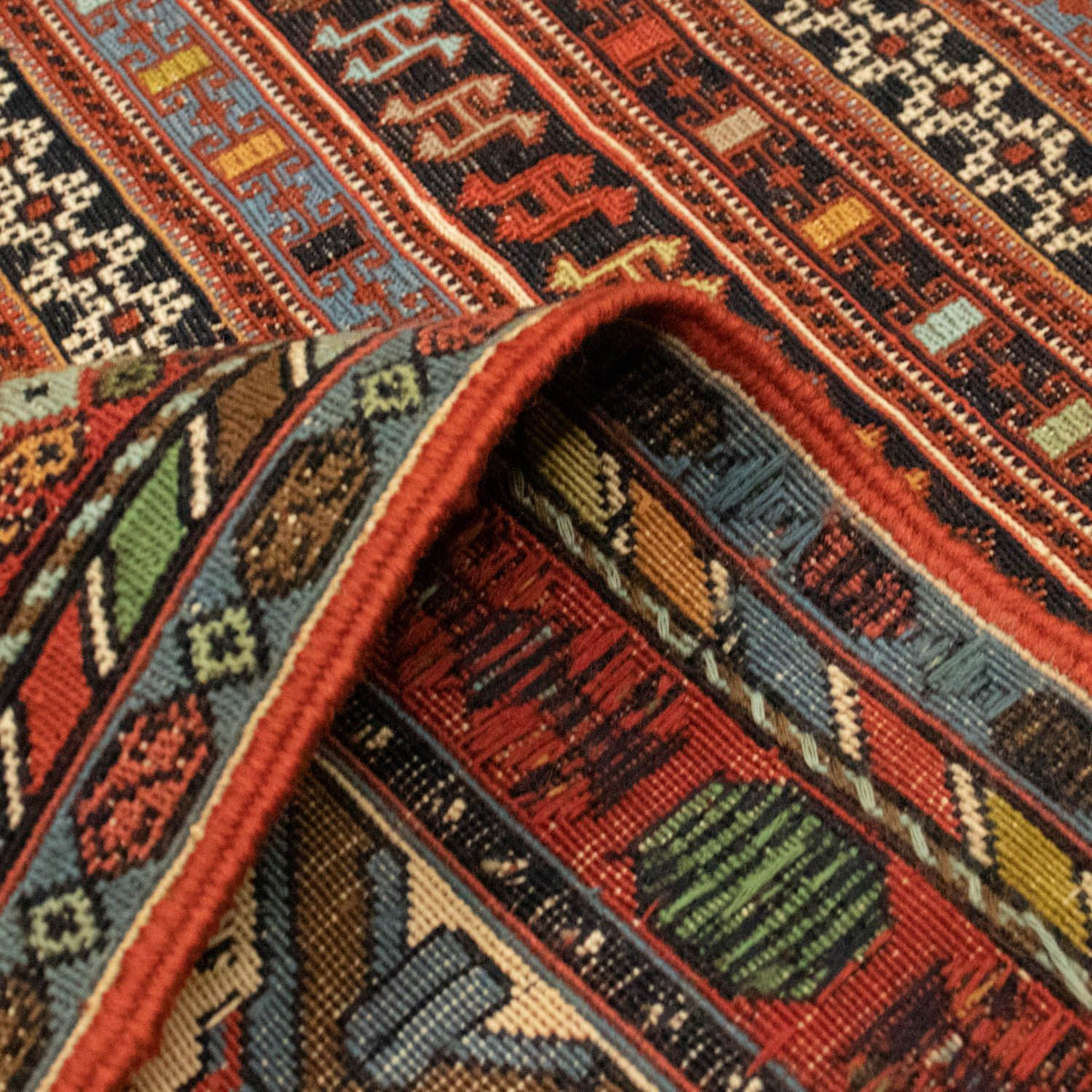 Persisk tæppe - Nomadisk - 278 x 194 cm - flerfarvet