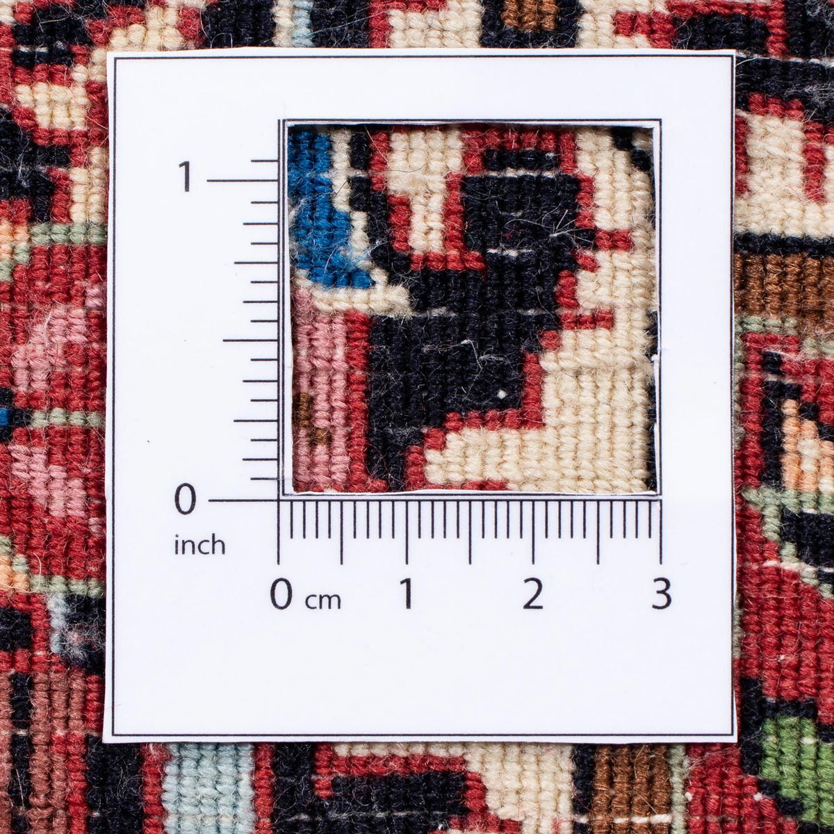 Persisk tæppe - Bijar rundt  - 305 x 305 cm - lysrød