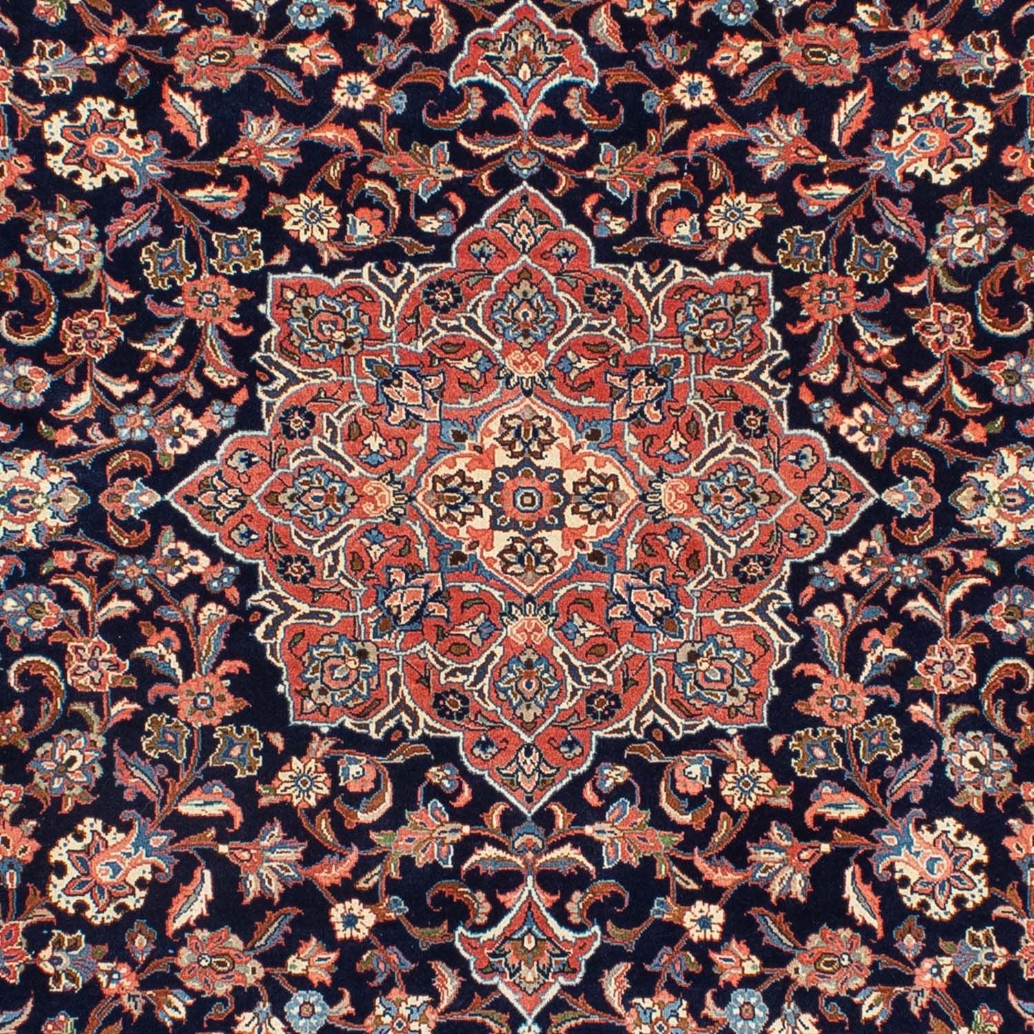 Persisk tæppe - Royal - 306 x 214 cm - mørkeblå