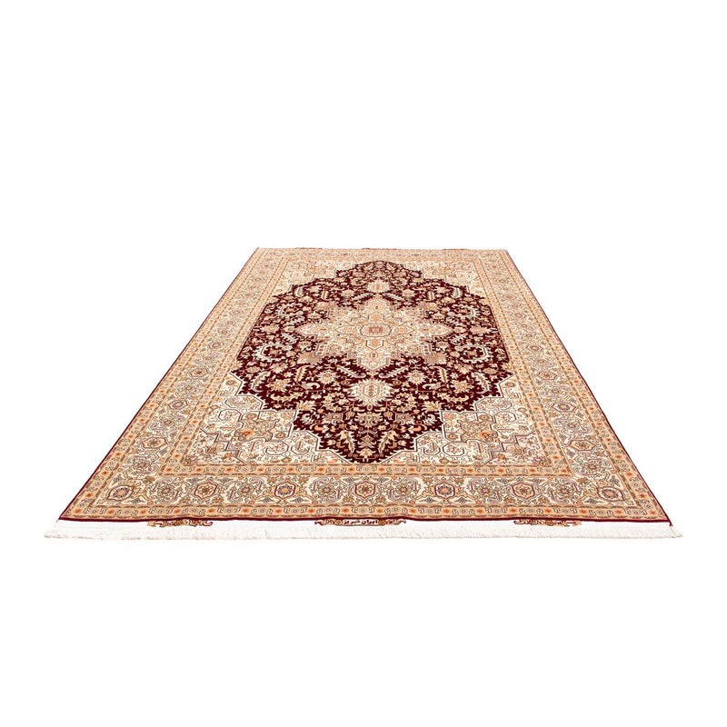 Persisk tæppe - Tabriz - Royal - 300 x 200 cm - mørkerød