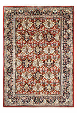 Persisk tæppe - Nomadisk - 292 x 207 cm - mørkerød