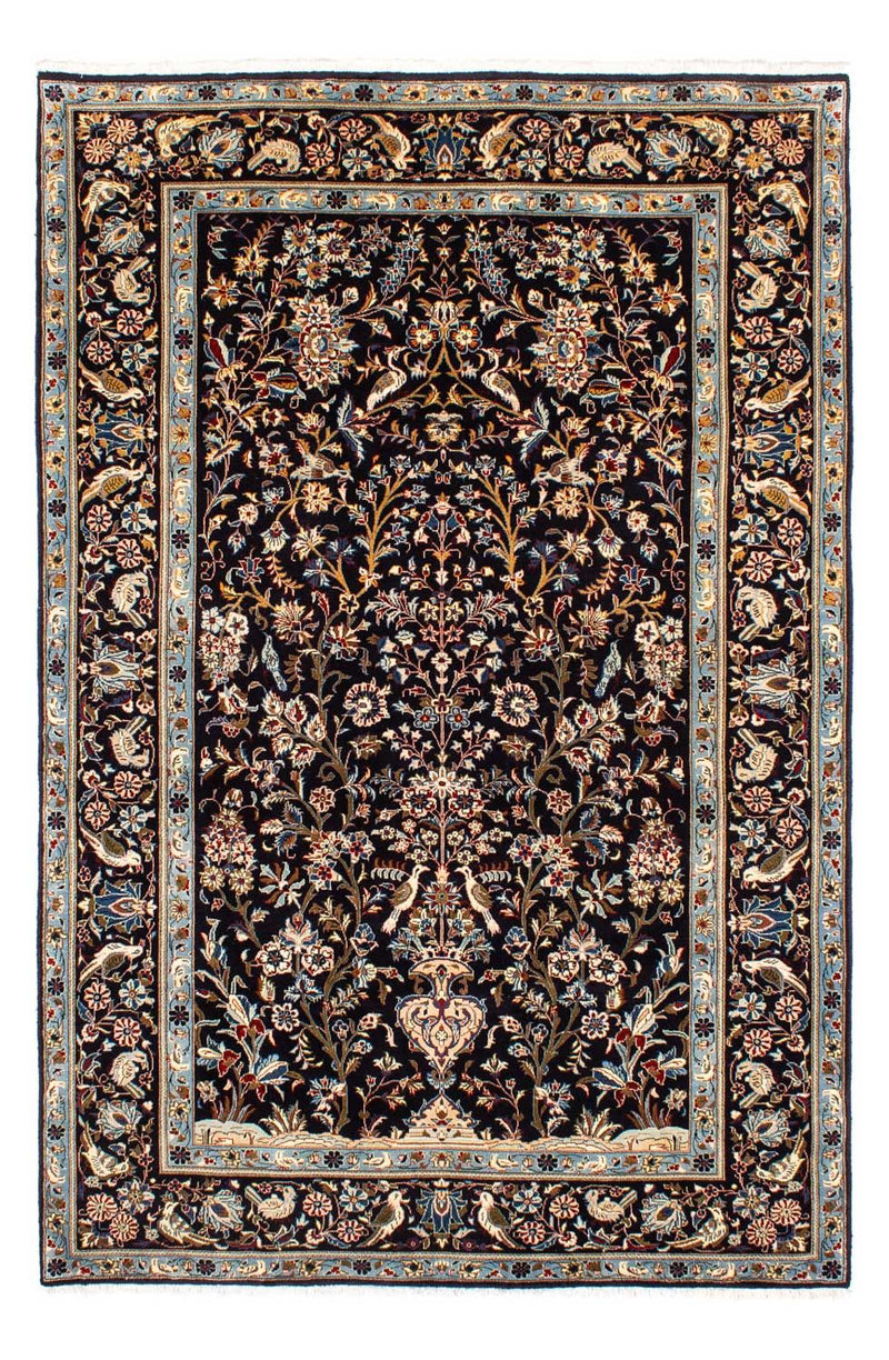 Persisk tæppe - Royal - 278 x 185 cm - mørkeblå