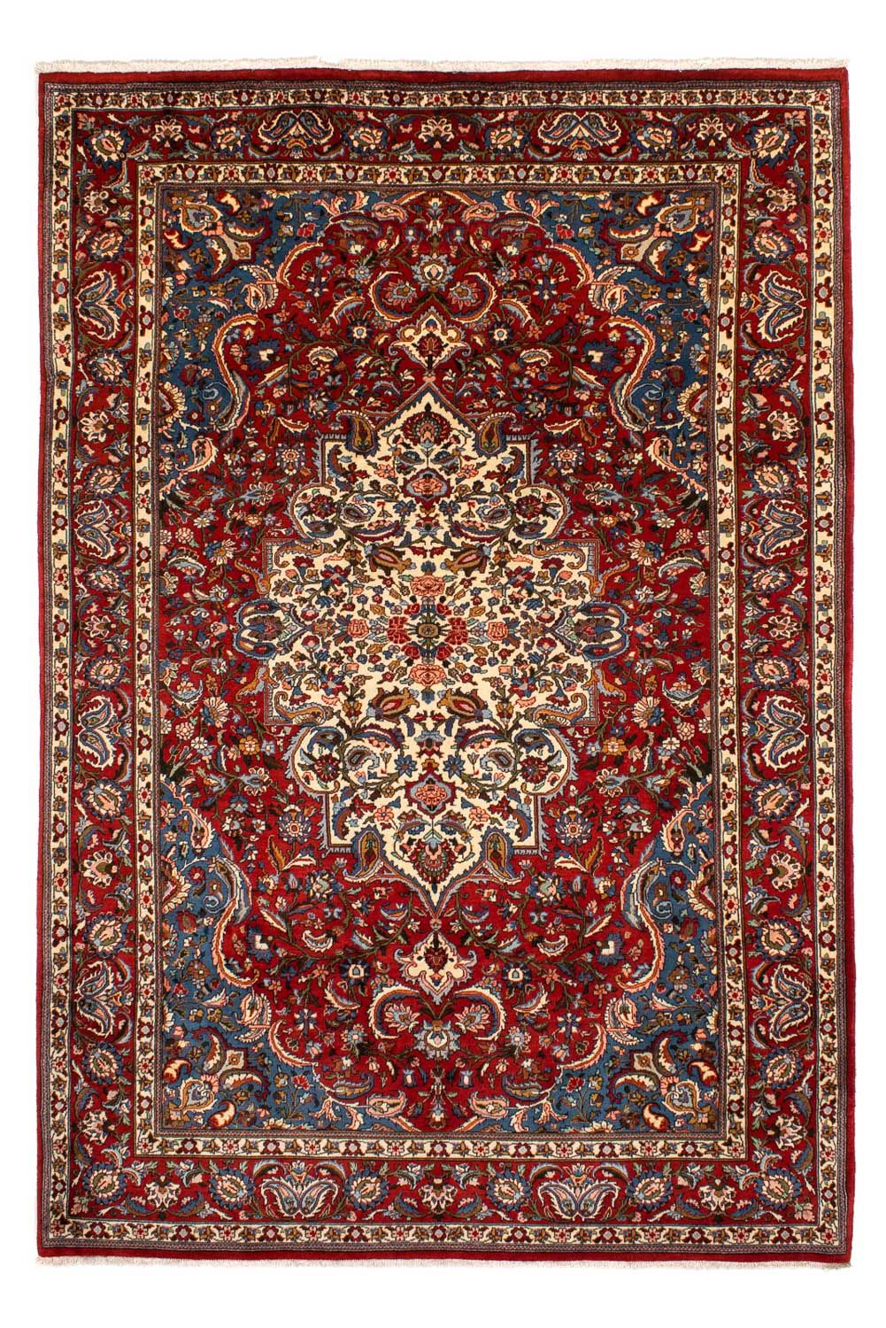 Persisk tæppe - Nomadisk - 297 x 200 cm - mørkerød