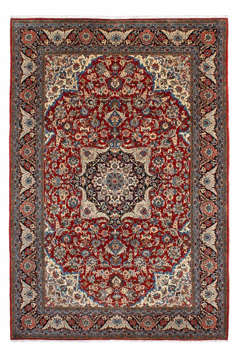 Persisk tæppe - Keshan - 300 x 205 cm - mørkerød