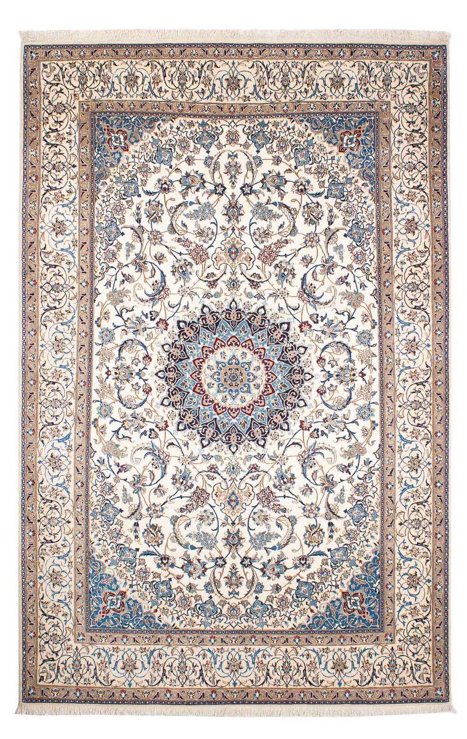 Persisk tæppe - Nain - Premium - 263 x 172 cm - beige