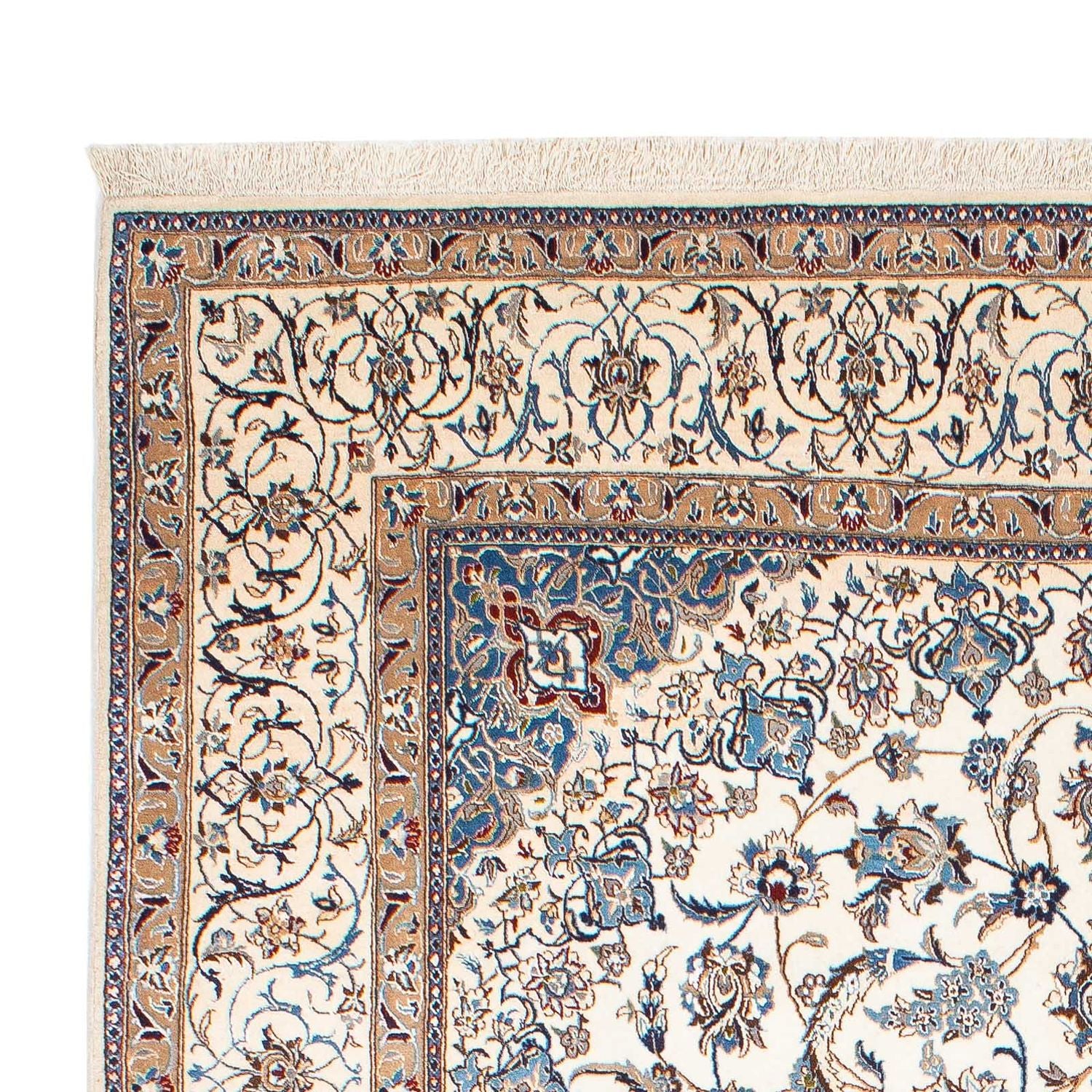 Persisk tæppe - Nain - Premium - 263 x 172 cm - beige