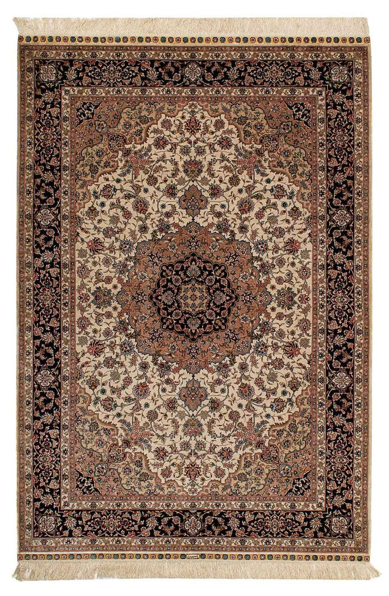 Silketæppe - China Silk - 183 x 122 cm - mørkerød
