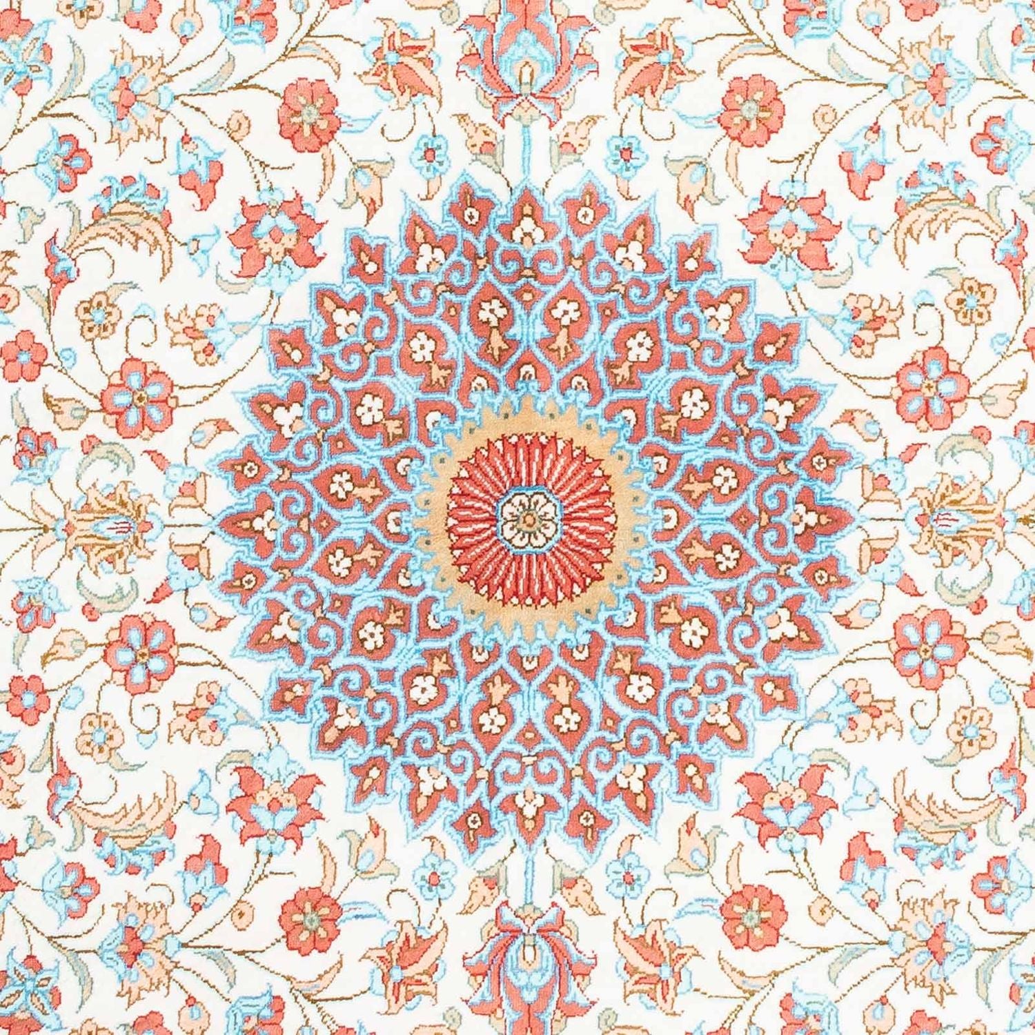 Persisk tæppe - Ghom oval  - 120 x 76 cm - beige