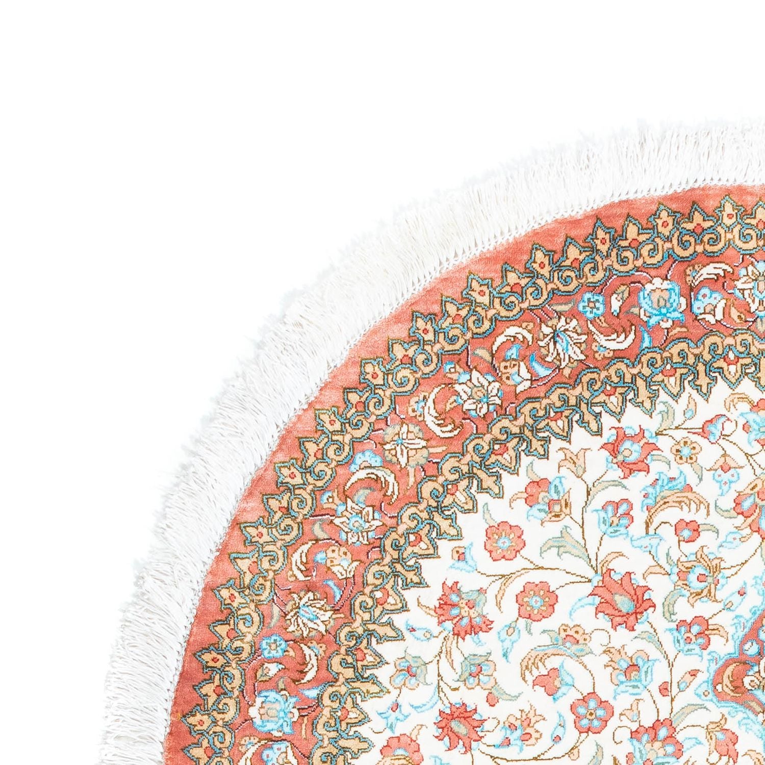 Persisk tæppe - Ghom oval  - 120 x 76 cm - beige