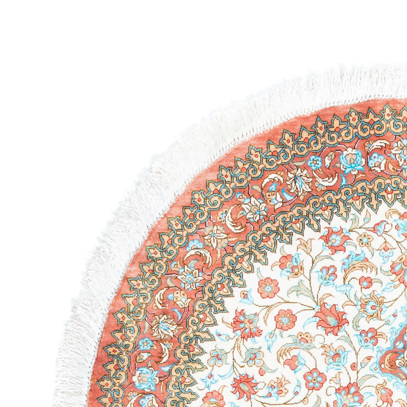 Persisk tæppe - Ghom oval  - 120 x 76 cm - beige