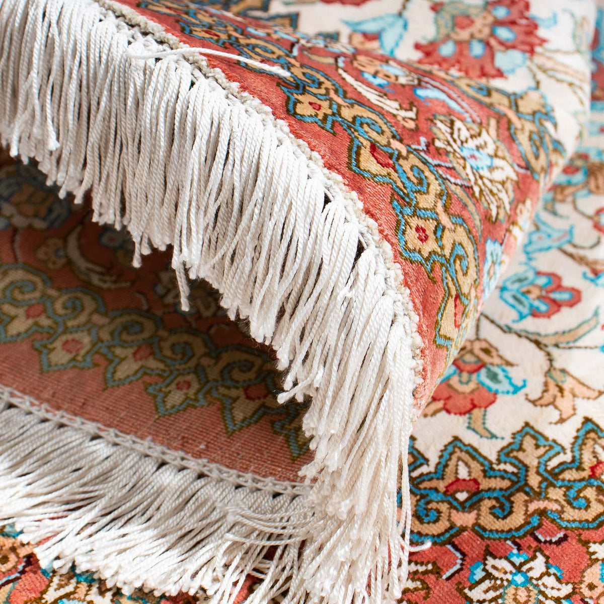 Persisk tæppe - Ghom oval  - 120 x 76 cm - beige