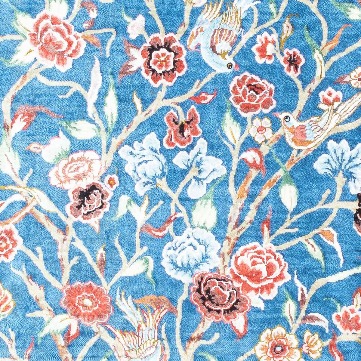 Persisk tæppe - Ghom - 118 x 75 cm - lyseblå