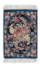 Qom silke Tæppe 40x28cm - Persisk tæppe