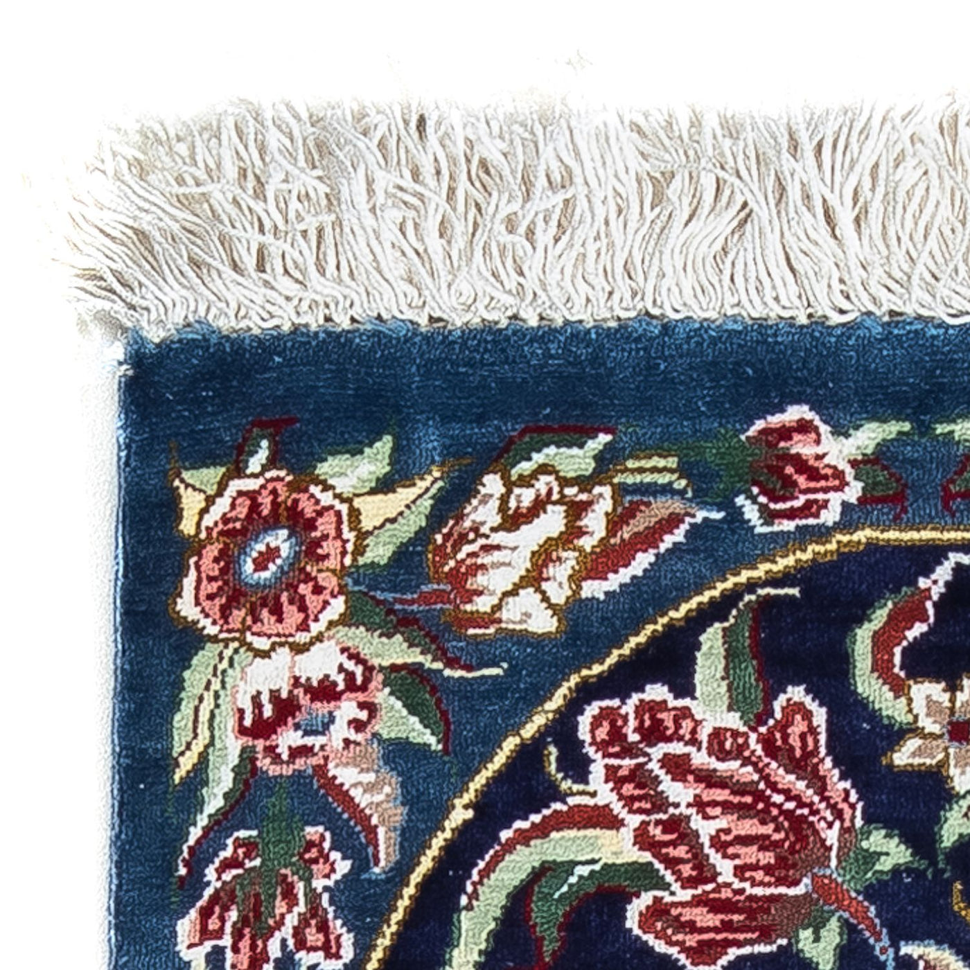 Qom silke Tæppe 40x28cm - Persisk tæppe