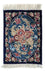 Silketæppe - Ghom Silk - Premium - 40 x 28 cm - mørkeblå