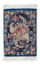 Silketæppe - Ghom Silk - Premium - 40 x 28 cm - mørkeblå