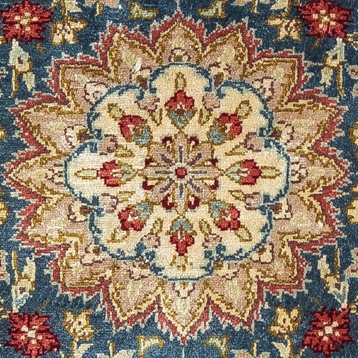 Silketæppe - Ghom Silk - Premium - 44 x 27 cm - mørkeblå