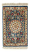 Silketæppe - Ghom Silk - Premium - 44 x 27 cm - mørkeblå