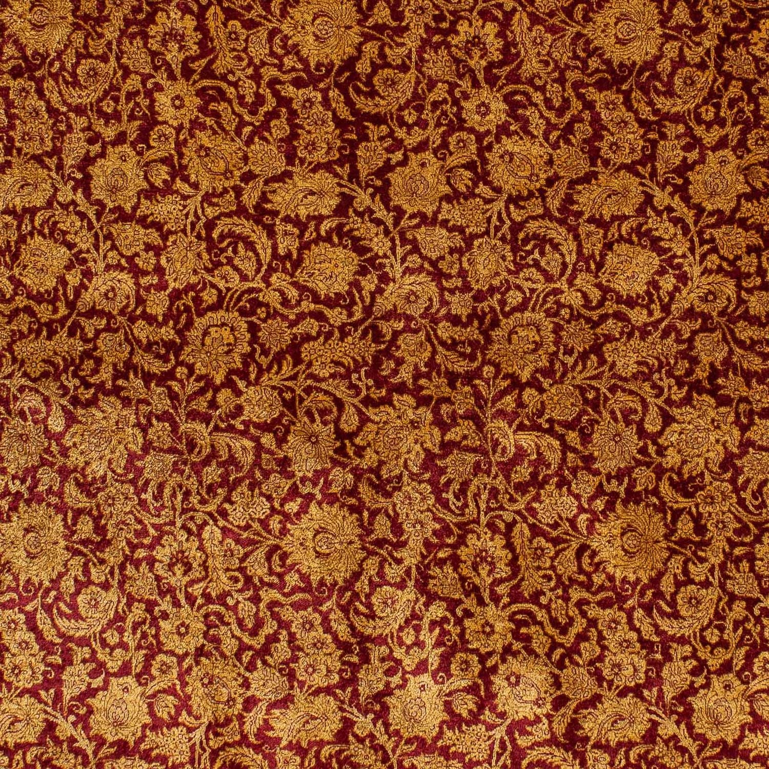 Silketæppe - Ghom Silk - Premium - 216 x 132 cm - mørkeblå