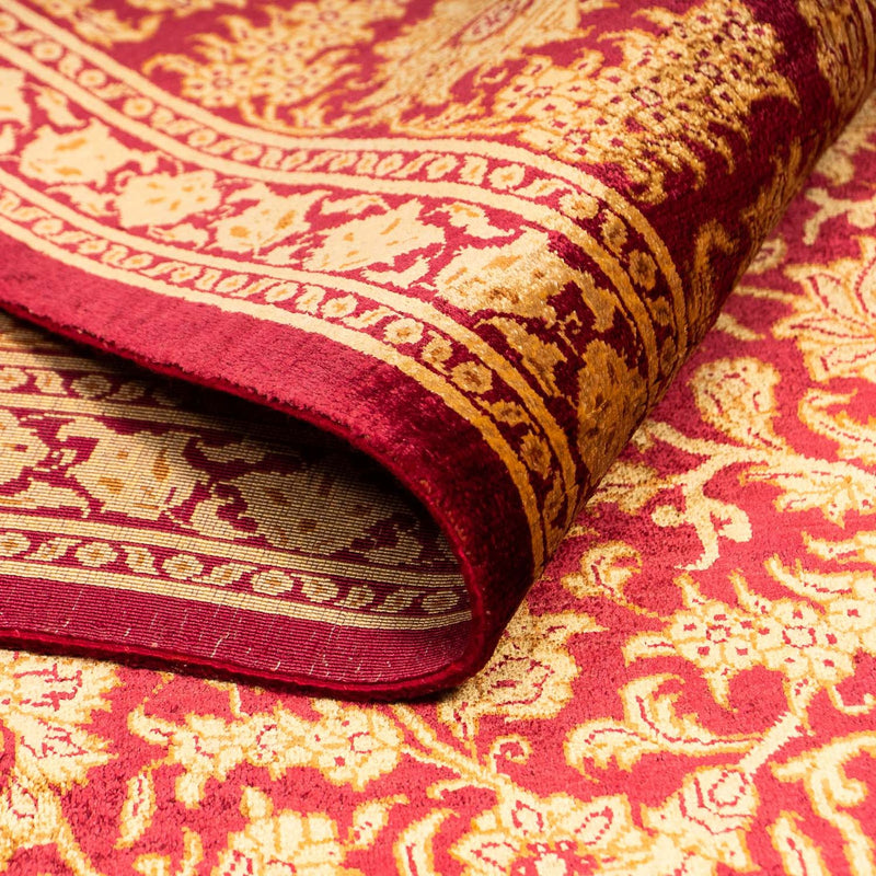 Silketæppe - Ghom Silk - Premium - 216 x 132 cm - mørkeblå