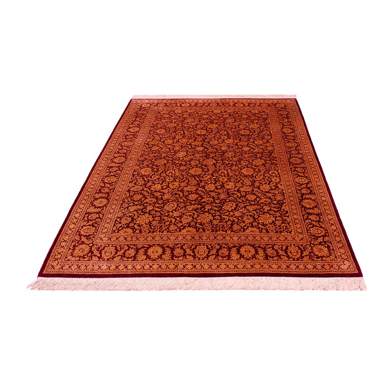 Silketæppe - Ghom Silk - Premium - 216 x 132 cm - mørkeblå