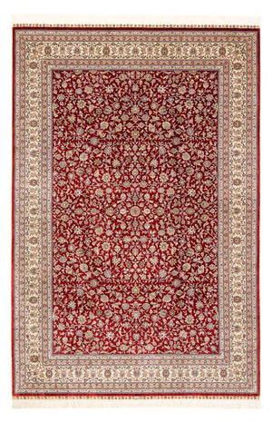 Orientalsk tæppe - Hereke - 276 x 185 cm - mørkerød