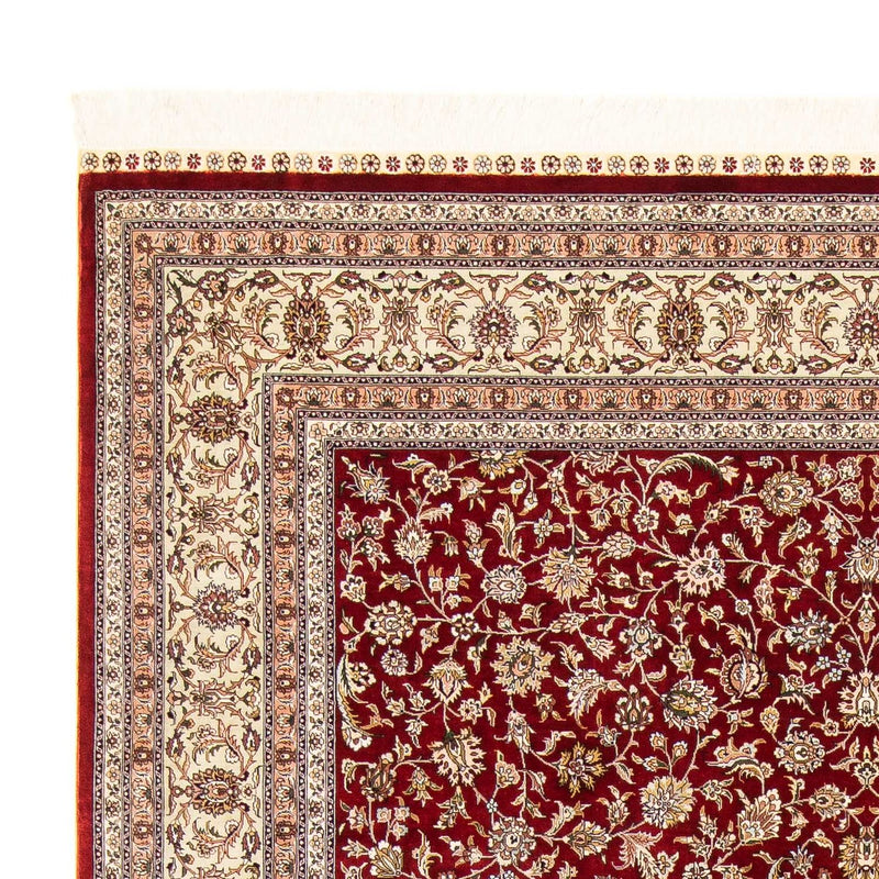 Orientalsk tæppe - Hereke - 276 x 185 cm - mørkerød