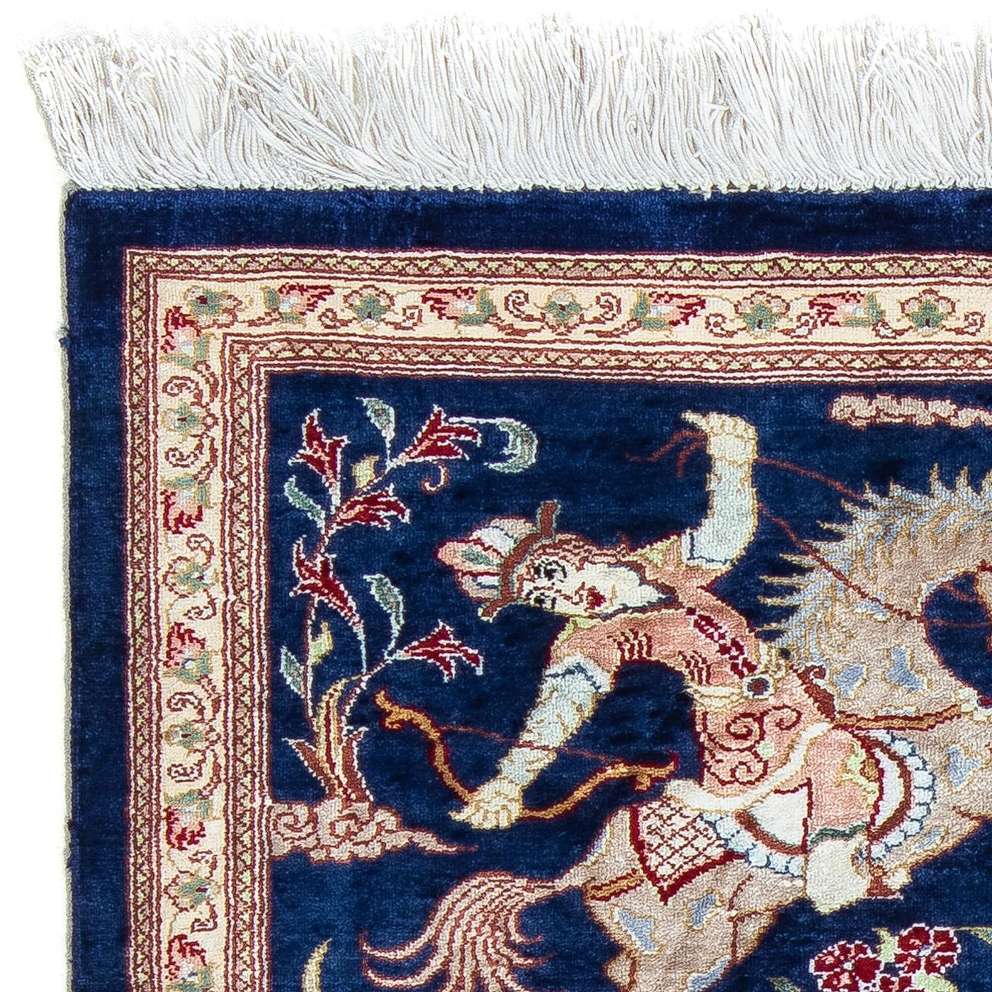 Qom Tæppe 87x55cm - Persisk tæppe