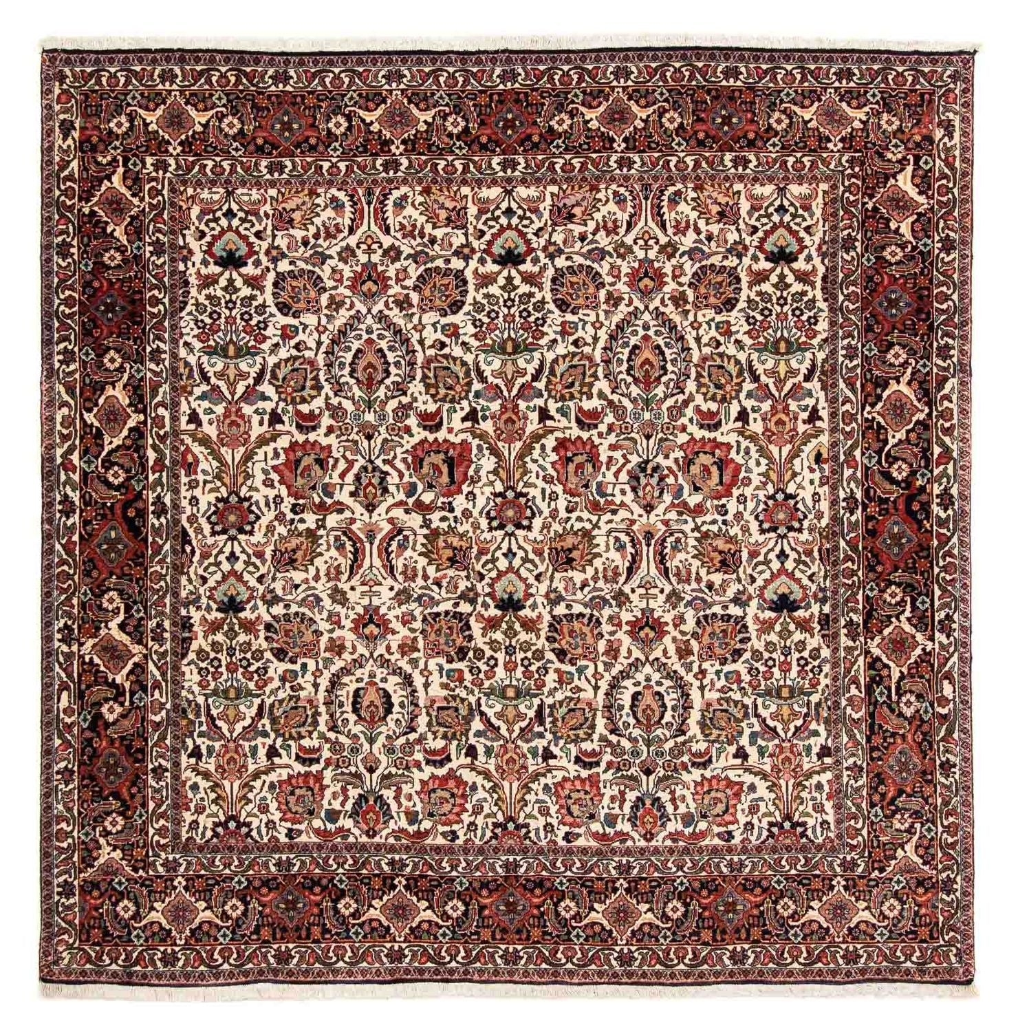 Persisk tæppe - Bijar firkantet  - 202 x 197 cm - flerfarvet