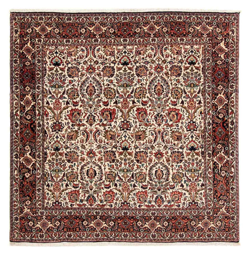 Persisk tæppe - Bijar firkantet  - 202 x 197 cm - flerfarvet