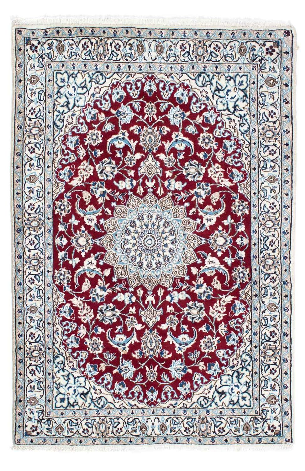 Persisk tæppe - Nain - Royal - 173 x 114 cm - mørkerød