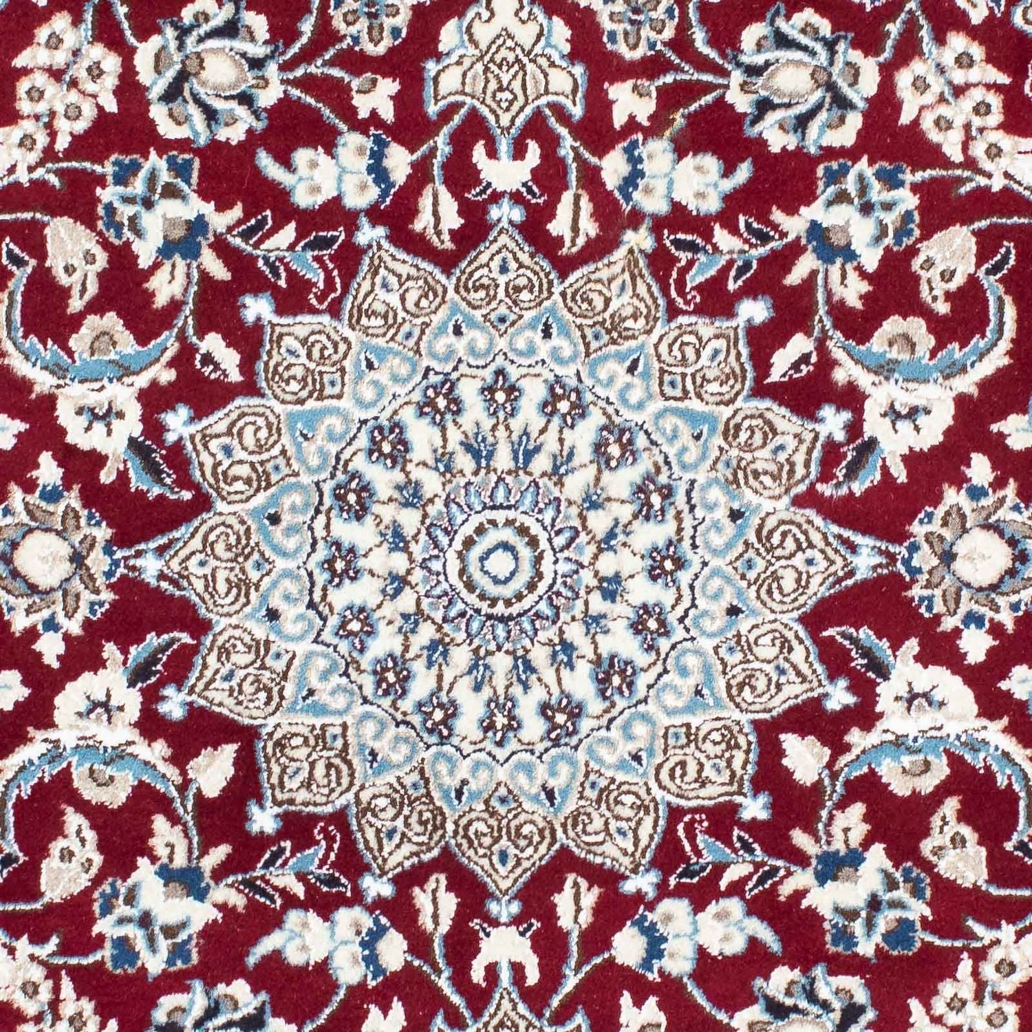 Persisk tæppe - Nain - Royal - 173 x 114 cm - mørkerød