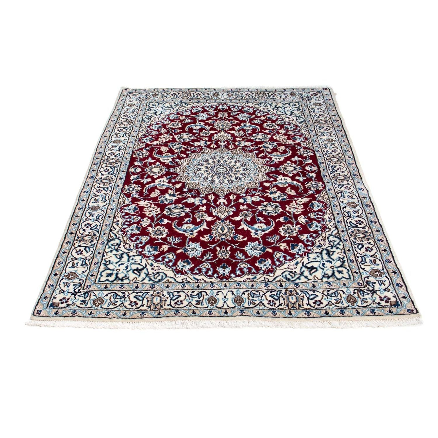 Persisk tæppe - Nain - Royal - 173 x 114 cm - mørkerød