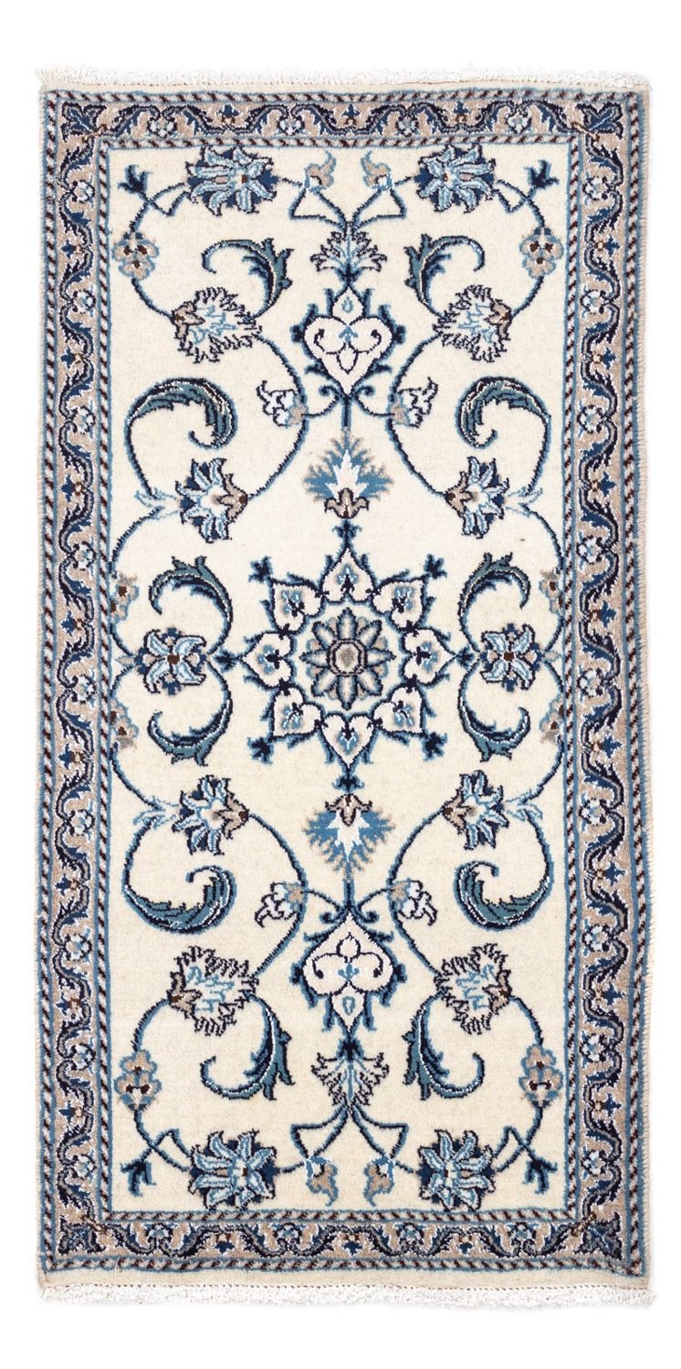 Persisk tæppe - Nain - 135 x 69 cm - beige
