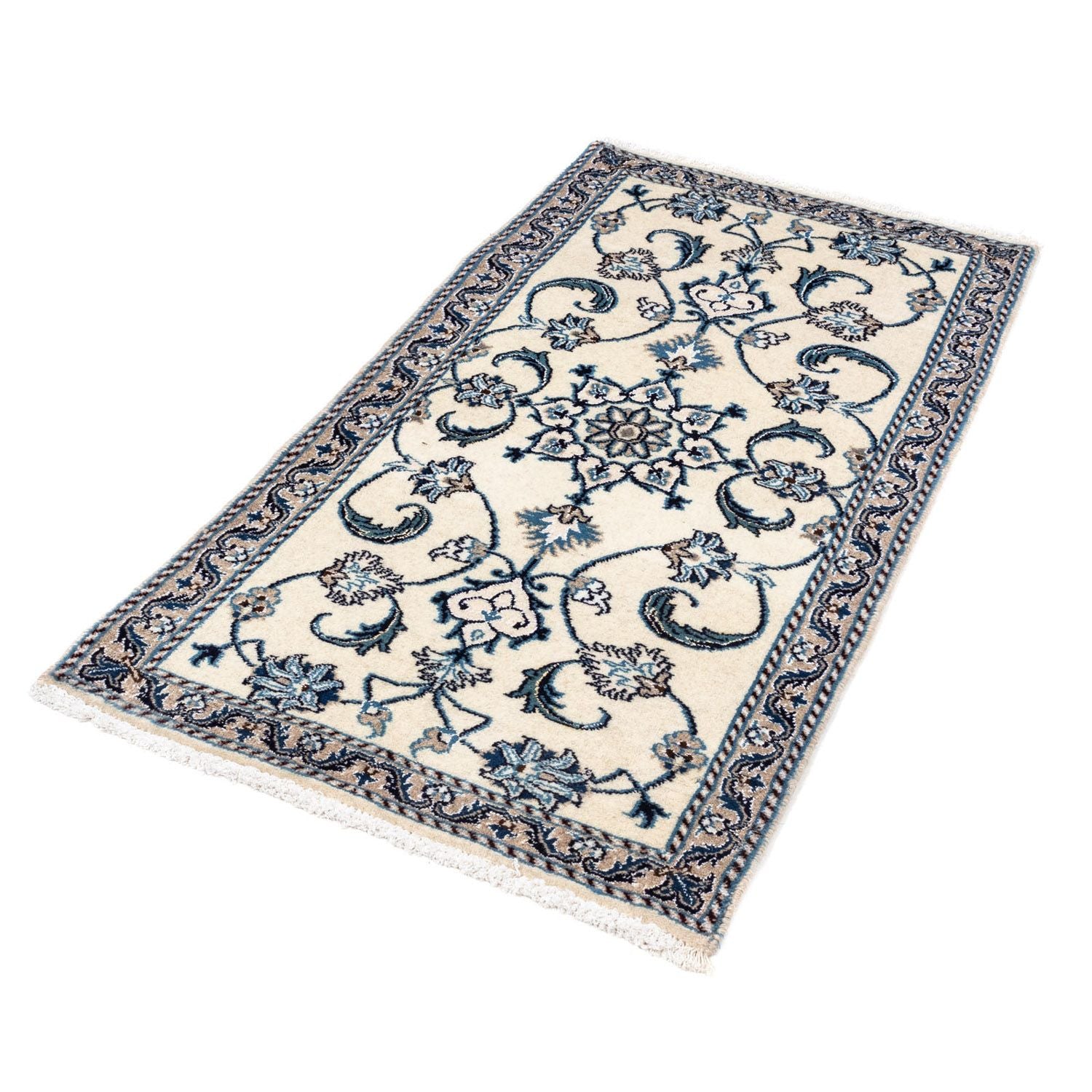 Persisk tæppe - Nain - 135 x 69 cm - beige