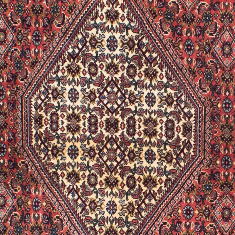 Løber Persisk tæppe - Bijar - 298 x 88 cm - mørkerød