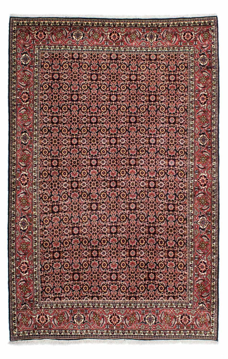 Persisk tæppe - Bijar - 217 x 141 cm - mørkeblå