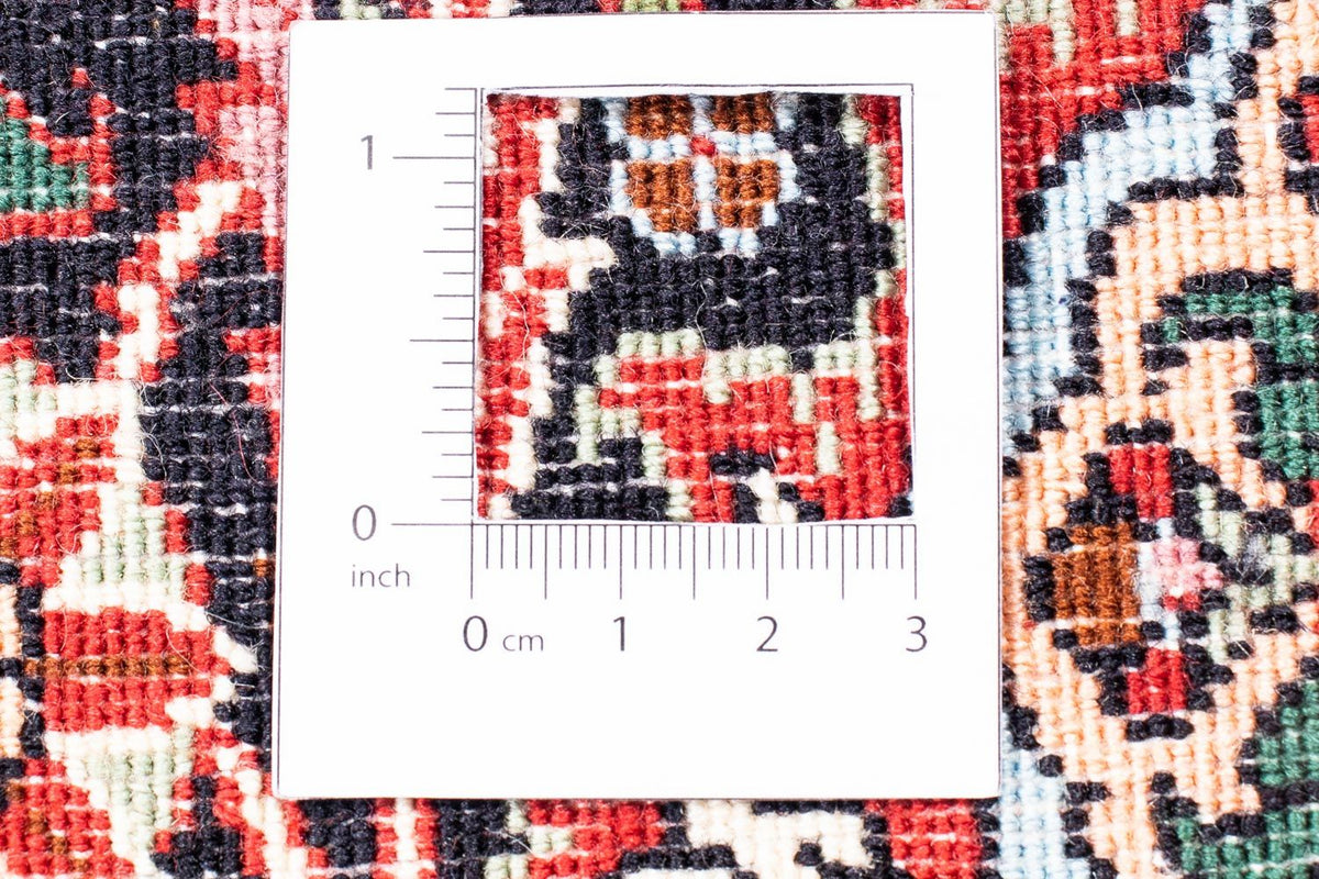 Persisk tæppe - Bijar - 357 x 250 cm - lysrød