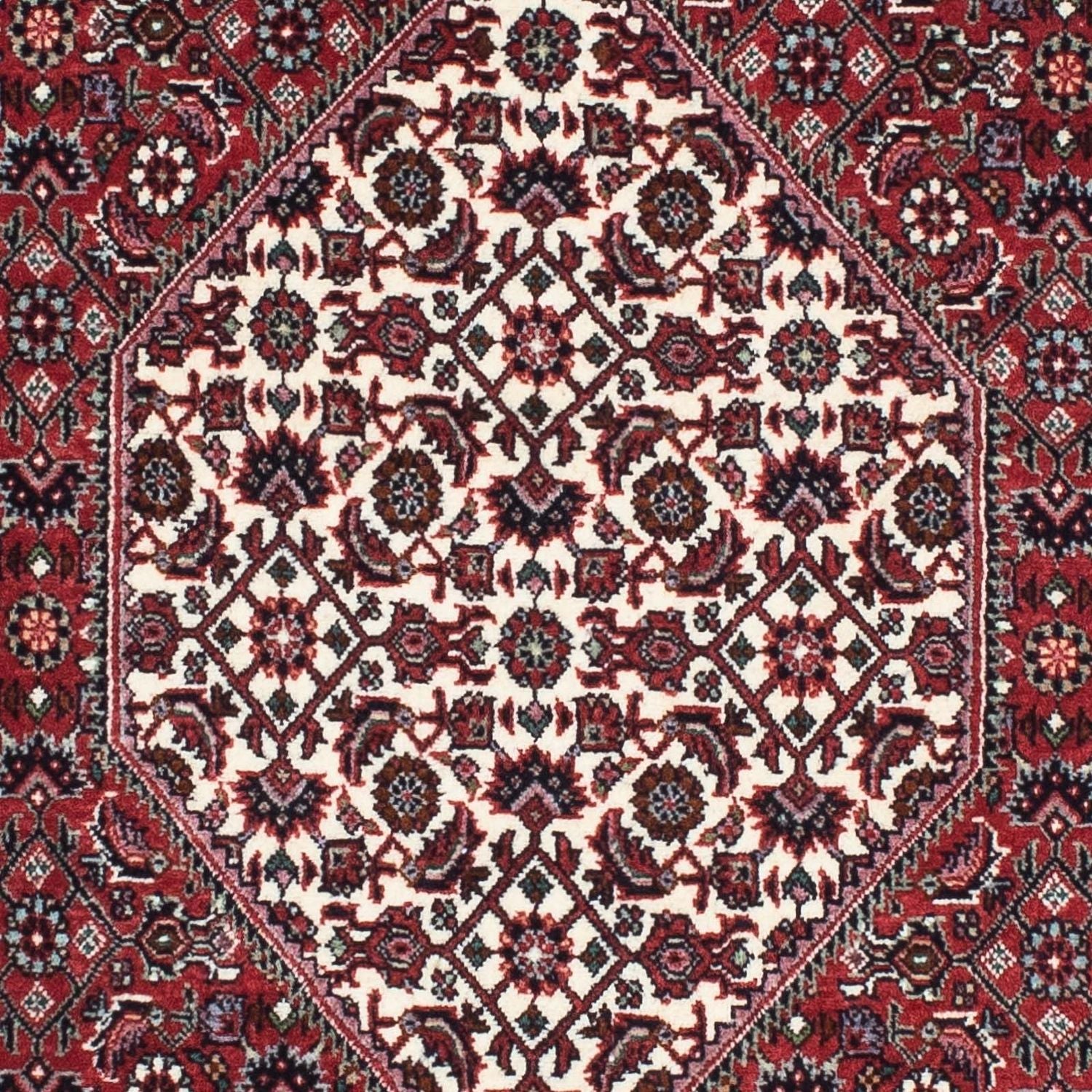 Løber Persisk tæppe - Bijar - 197 x 74 cm - rød